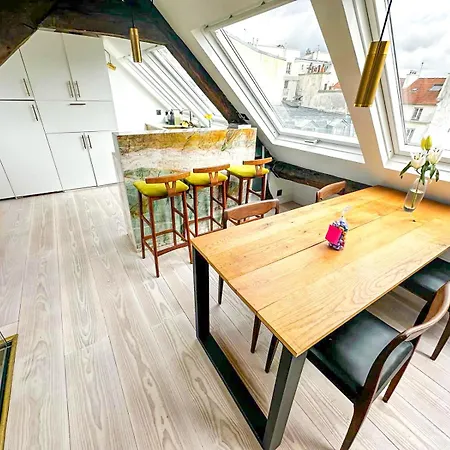 Penthouse With Terrasse And View On Eiffel Tower Apartmán Paříž