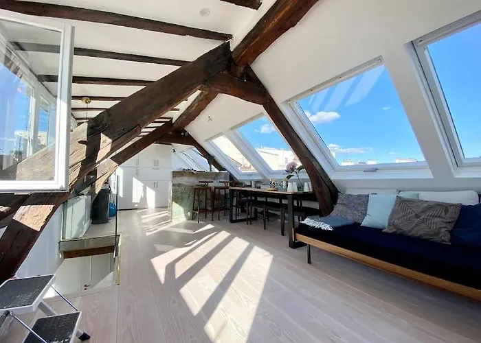 Penthouse With Terrasse And View On Eiffel Tower Apartman *