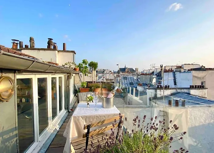 Penthouse With Terrasse And View On Eiffel Tower 아파트 파리