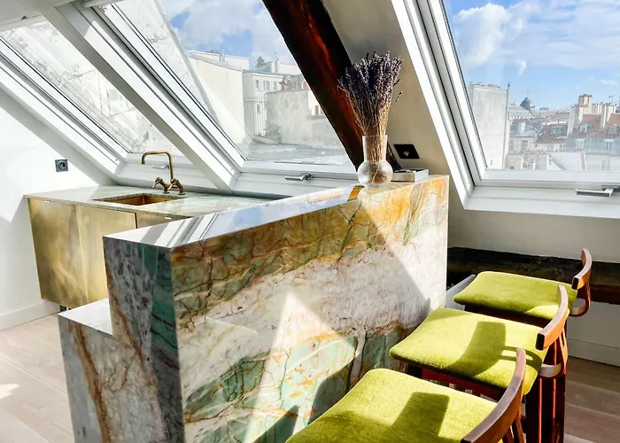 Daire Penthouse With Terrasse And View On Eiffel Tower *