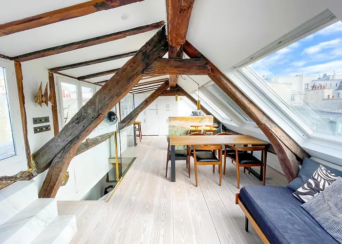 Penthouse With Terrasse And View On Eiffel Tower Daire *